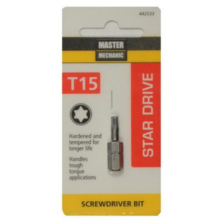 DISSTON Mm Torx 15 1"Insert Bit 442533